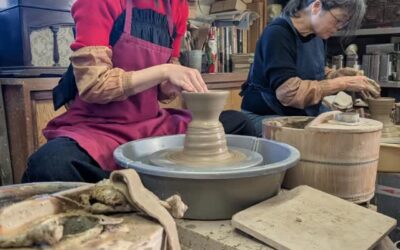 遠方から陶芸体験に来られました